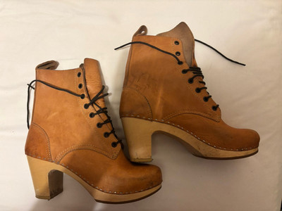 Ankle Boots Hasbeens Uk Swedish Hasbeens TOFFEL Cognac Leather