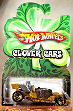 2009 Hot Wheels Clover Cars Series HOT TUB Gold-Black w/Gold 5 Spoke Wheels