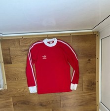ADIDAS  LONG SLEEVE WEST GERMANY FOOTBALL SHIRT JERSEY VINTAGE Boys L