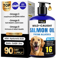 Wild Alaskan Salmon Oil for Dogs  Cats   Fast-Absorbing Fish Oil for Dogs with