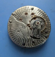 VINTAGE 18 SIZE ILLINOIS BUNN 19 JEWEL MODEL 6 POCKET WATCH PARTS