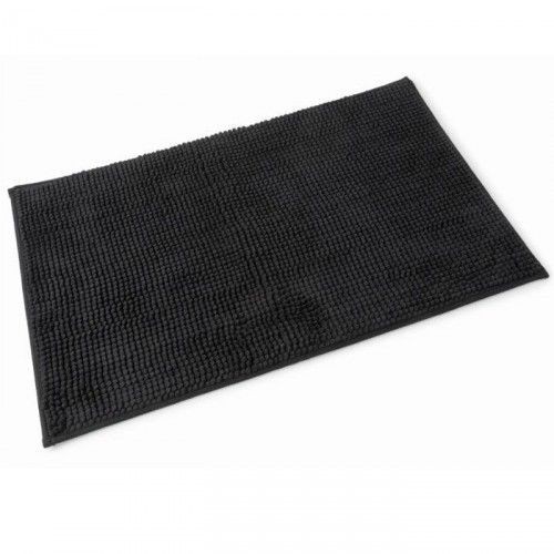 Blue Canyon Soft Comfort Microfibre Bathroom Bath Shower Mat -50cm x 80cm Black