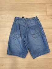 Roccawear Jeans Shorts Blue Denim Baggy Crown Y2K Skater Grunge Jorts Mens 33