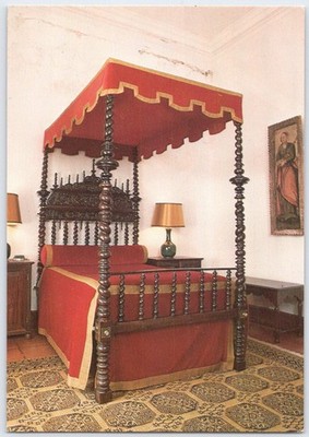 Vintage Pousada Rainha Santa Isabel Room 28 Estremoz Portugal Postcard