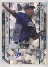 2021 Leaf Metal Draft Silver Crystals Irving Carter #BA-IC1 Auto 4z8