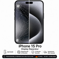iPhone 15 pro Display Reparatur | Displaytausch | Soft OLED 120Hz | 24h