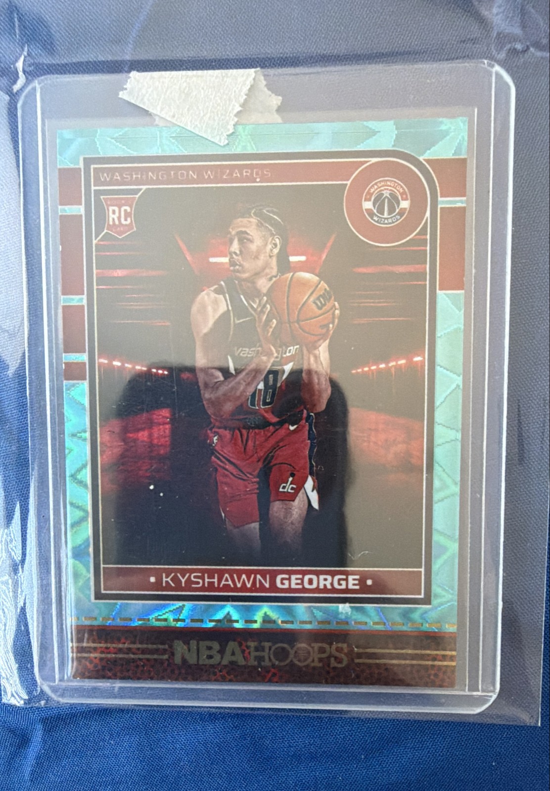 2024-25 Panini Nba Hoops - Rookies Kyshawn George #254 Teal Explosion (RC)