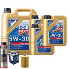 Motoröl 5W30 LIQUI MOLY Longlife Iii 8L+BOSCH Ölfilter +Ölschlammspülung