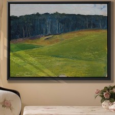 Vintage Landscape Oil Painting Canvas Print for Rural Countryside Home Decor