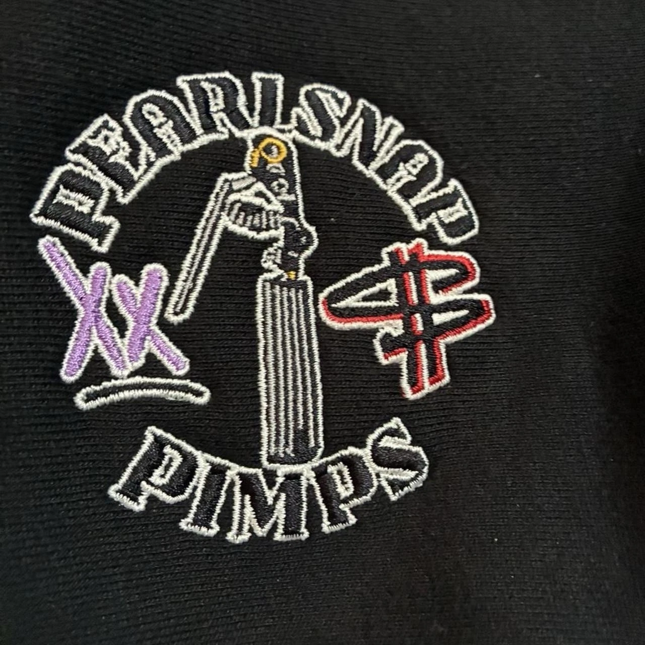 FR Pearlsnap pimps “married To The game” Welders Hoodie In Black Graphic L image 3