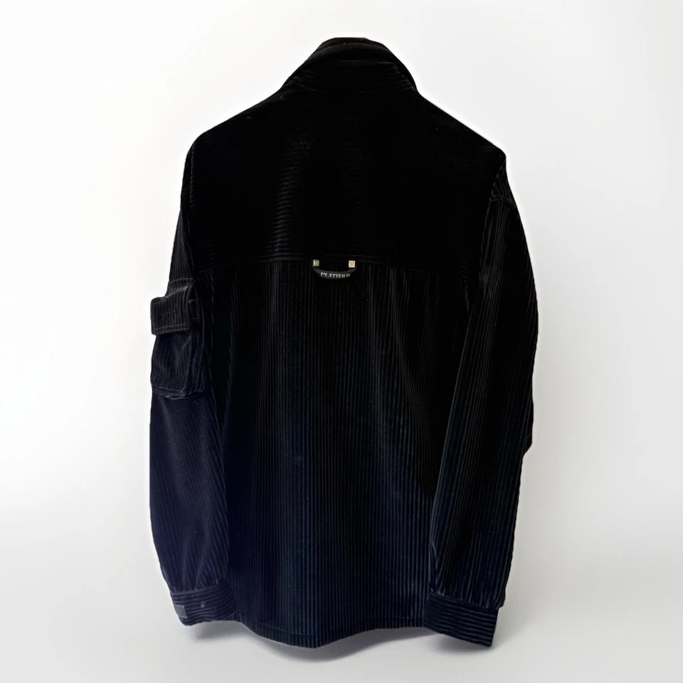 Platinum FUBU Bare Fox Collection Black Velour Set Jacket & Pants Men’s M 28–32 - Image 4 of 4