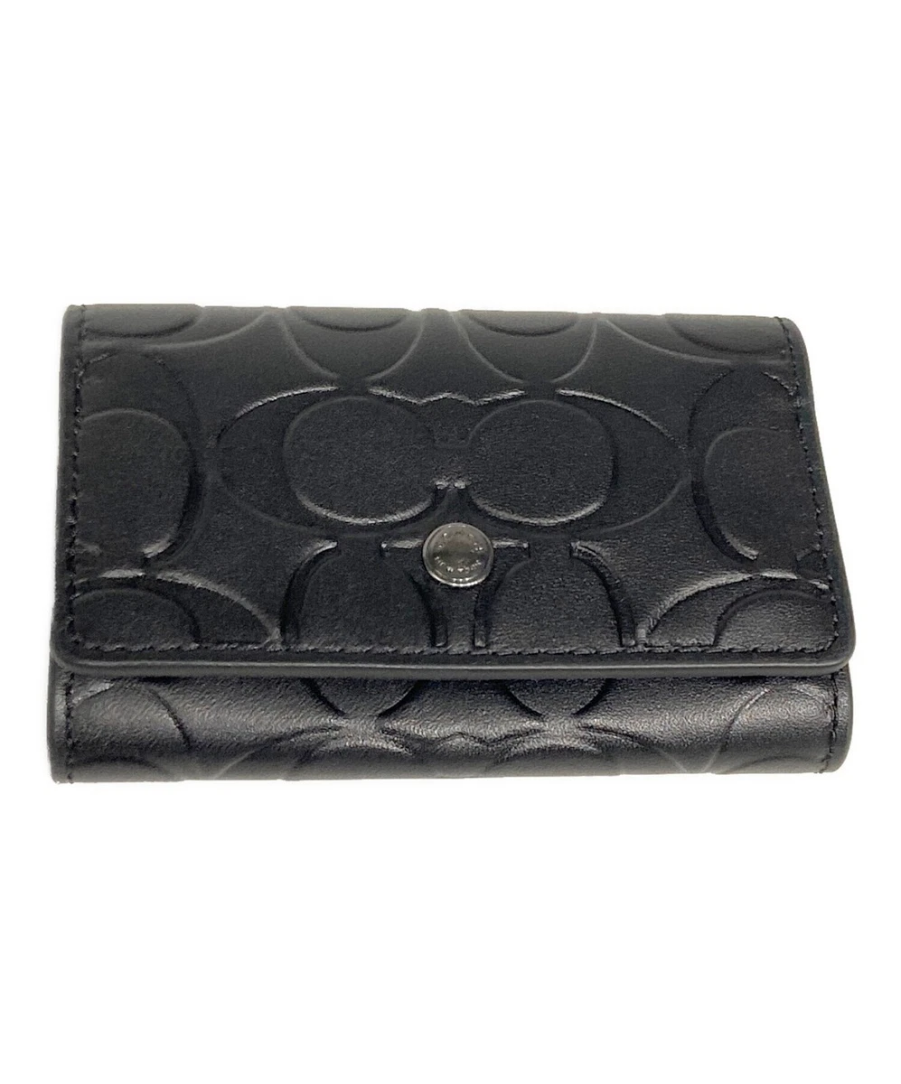希少✨OLD COACH All leather key case BLACK Coach Key Key Cases for Men for sale - eBay