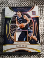 2024-25 Panini IMMACULATE ZACH EDEY 4/10 GOLD PATCH RC ROOKIE