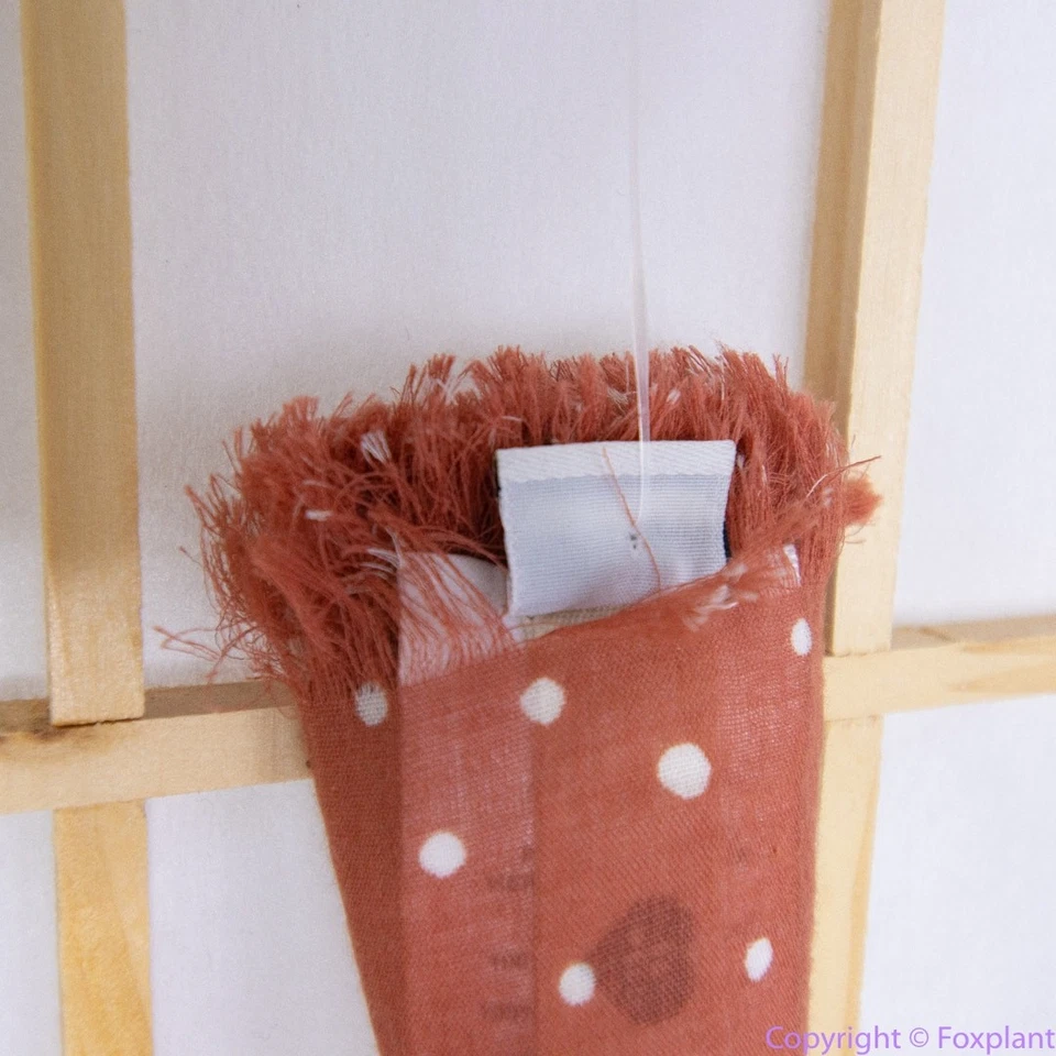 NUEVO Bandana Madewell rojo oxidado lunares con flecos Foto 4 de 4