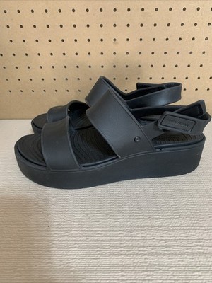 Women s SKECHERS Wedge Sandals Size 10 US Foamies Arch Fit Upbeat Sunrise Black