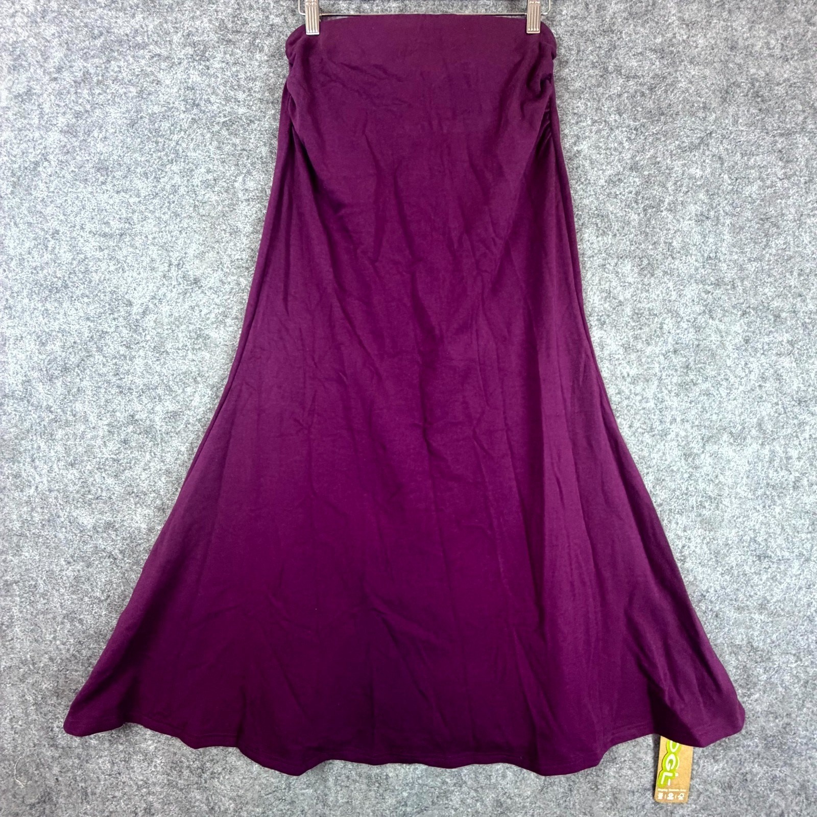 OGL Move MaxWarm Mermaid Maxi Skirt Womens Medium Purple Viscose Side Ruched