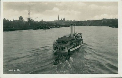 Ansichtskarte Linz a. D. Schiff   (Nr.908)