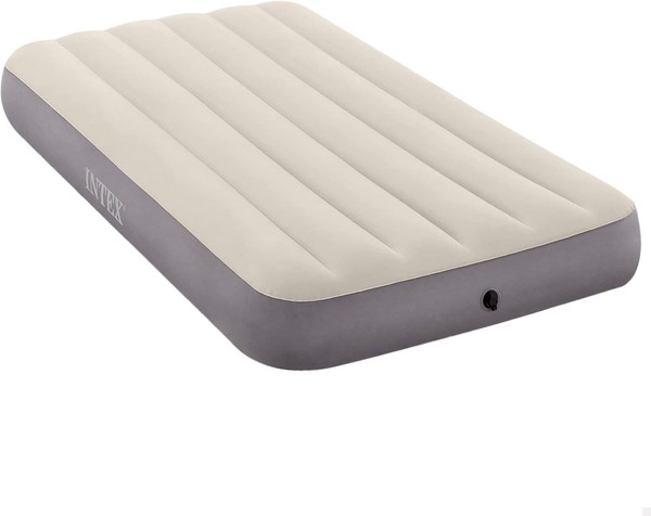 Intex Twin Dura-Beam Series Single High Luftbett, Grau, 99X191X25Cm Luftmatratze-image