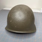 Vintage Swiss Military M71 Paratroopers Helmet Cold War Era Padded Leather BT83