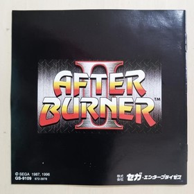 Sega Saturn After Burner II Tested and Working Japanese version 30a