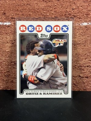 2008 Topps #99 David Ortiz / Manny Ramirez PSH, ALCS