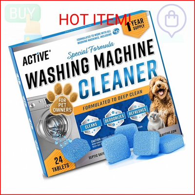 #ad #ad ACTIVE Washing Machine Cleaner for Pet Owners Enzymatic Deep Clean Descaler for $26.99
