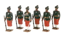 COJF-3185C - 29th Bombay Infantry (2nd Baluchis) 1890 (Set 32) 6 Figures