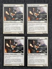 4 Veteran Armorsmith - NM - Magic 2010 - mtg - 4x Magic The Gathering