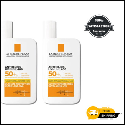 2 Stück 50 ml La Roche - Posay Anthelios LSF 50+ Ultra Protection Invisible Fluid Creme