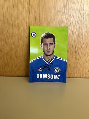 Eden HAZARD x FC CHELSEA  - Repro Autogramm 10.5x14.8