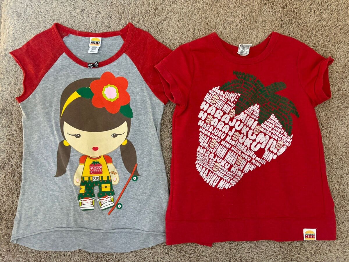 Girls Harajuku For Target Y2K Lot Of 2 Shirts Burger Strawberry Size 10-12 | eBay Girls Harajuku For Target Y2K Lot Of 2 Shirts Burger Strawberry Size 10-12 | eBay