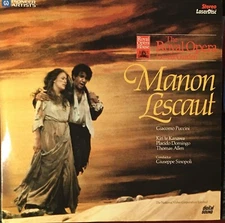 Puccini Manon Lescaut (Laserdisc) Kanawa, Domingo, Sinopoli, The Royal Opera