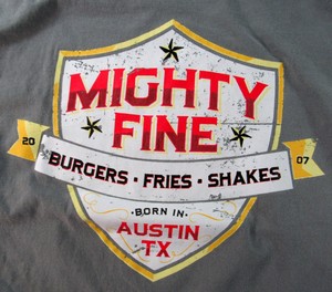 Mighty Fine Burgers Born In Austin Tx Gray Men S T Shirt Comfort
