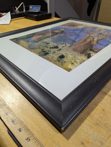 The Buddha Replica Le Bouddha 25 x 31" Odilon Redon (1840-1916) Damaged Framed - Picture 9 of 24