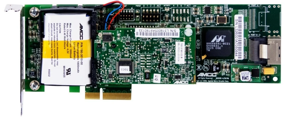 Controller 3Ware 9650Se-4Lpml Sas/Sata Raid Pcie X4 Lp+ Bbu - Image 2 of 2