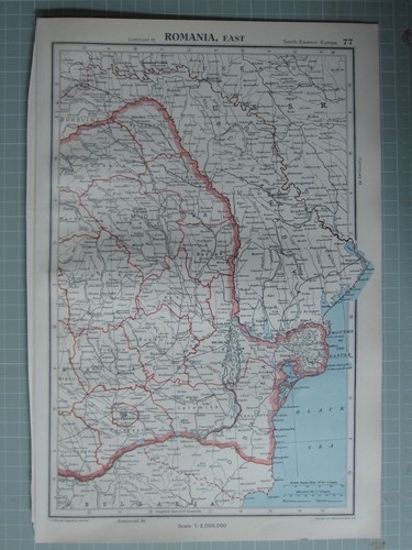 Galatz Map 1952 Carte ~ Roumanie East ~ Galatz Moldavie Barlad Lasi Kishinev | eBay