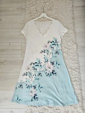 Woman's mint floral print, jersey summer/holiday dress size M. 12.  