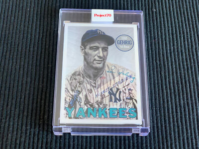 2021 TOPPS PROJECT 70 #70 LOU GEHRIG / LAUREN TAYLOR *ENCASED ART*  YANKEES