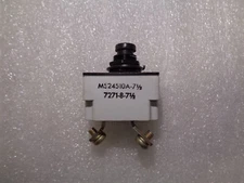 AIRCRAFT CIRCUIT BREAKER MS24510A-7-1/2 / 7271-8-7-1/2 BY KLIXON NEW (LAST ONES)