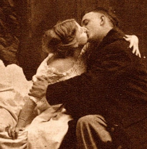 Vintage Postcard Take Your Medicine Graceful Sepia Litho Roth