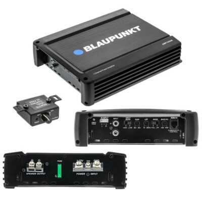 Blaupunkt AMP1500M | 1500W Max Monoblock Subwoofer Amplifier | 1CH Mono Car Amp