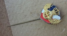 original Abzeichen  Nadel Eisenbahn  patriotisch