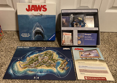 Ravensburger Jaws Strategy & Suspense Board Game 60 MINUTE COMPLETE- TOP
