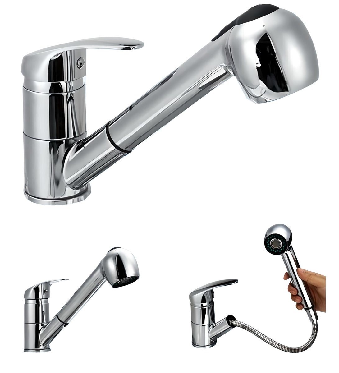 Friseur Einhebel Mischbatterie für Waschbecken Wascharmaturen Handbrause Salon