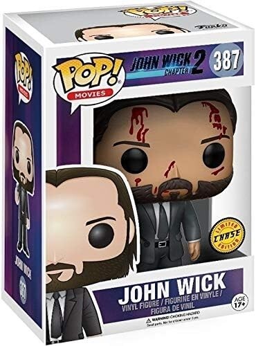 Funko Pop CHASE John Wick (Bloody) Figure w/ Protector