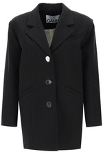 Ganni Oversized Single-breasted Blazer Size Xs