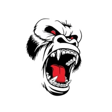 Car Stickers Horror Ape Totem Graphic For Body Door Hood Side Fender Vinyl Decal