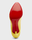 100% AUTHENTIC NEW WOMEN LOUBOUTIN DOLLY 100 YELLOW PUMPS/HEELS US 7 — photo 7