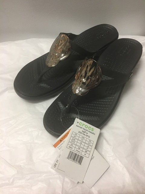 women's sanrah liquid metallic wedge