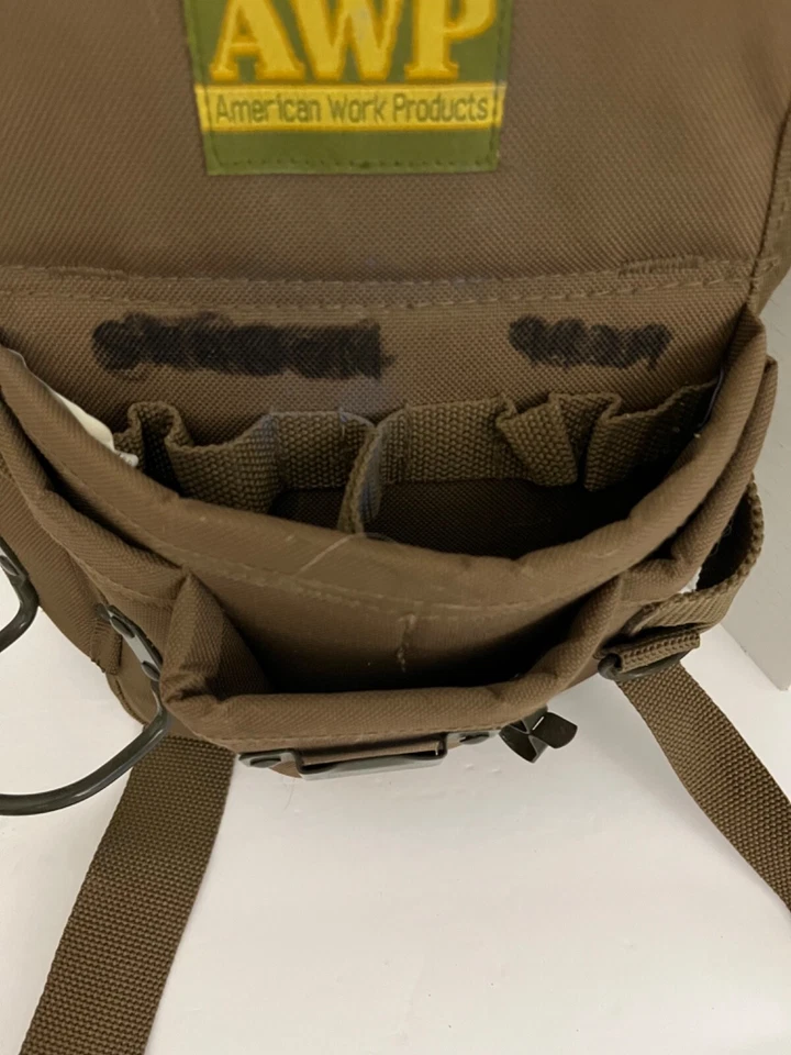 Tool Belt AWP American Work Products Classic Brown Canvas Construction Hammer - Image 2 of 4